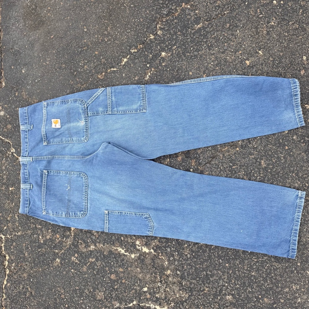 3pack! Vintage/Distressed Carhartt Men's Cat2 FR Blue Jeans! !!32x30!! - Picture 3 of 11